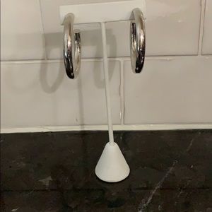 NWOT Silver Hoop Earrings